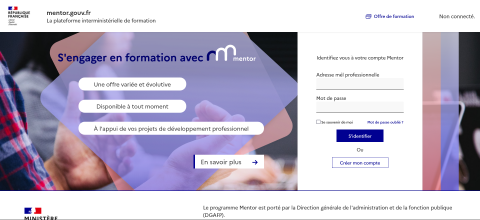 Mentor_ Se connecter sur le site - mentor.gouv_.fr