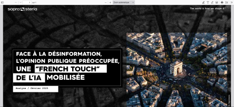 Sopra Steria dévoile une analyse exclusive sur l’impact de la désinformation