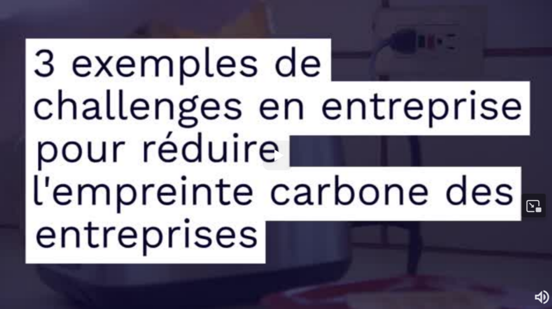 3 exemples de challenges en entreprise pour réduire l'empreinte carbone des entreprises