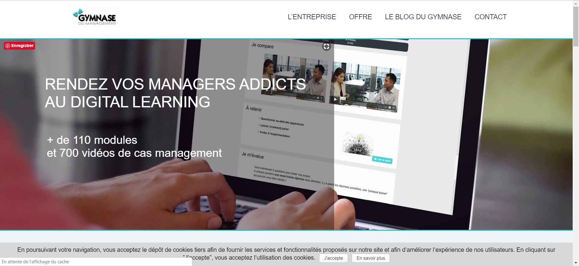 Gymnase du Management - homepage
