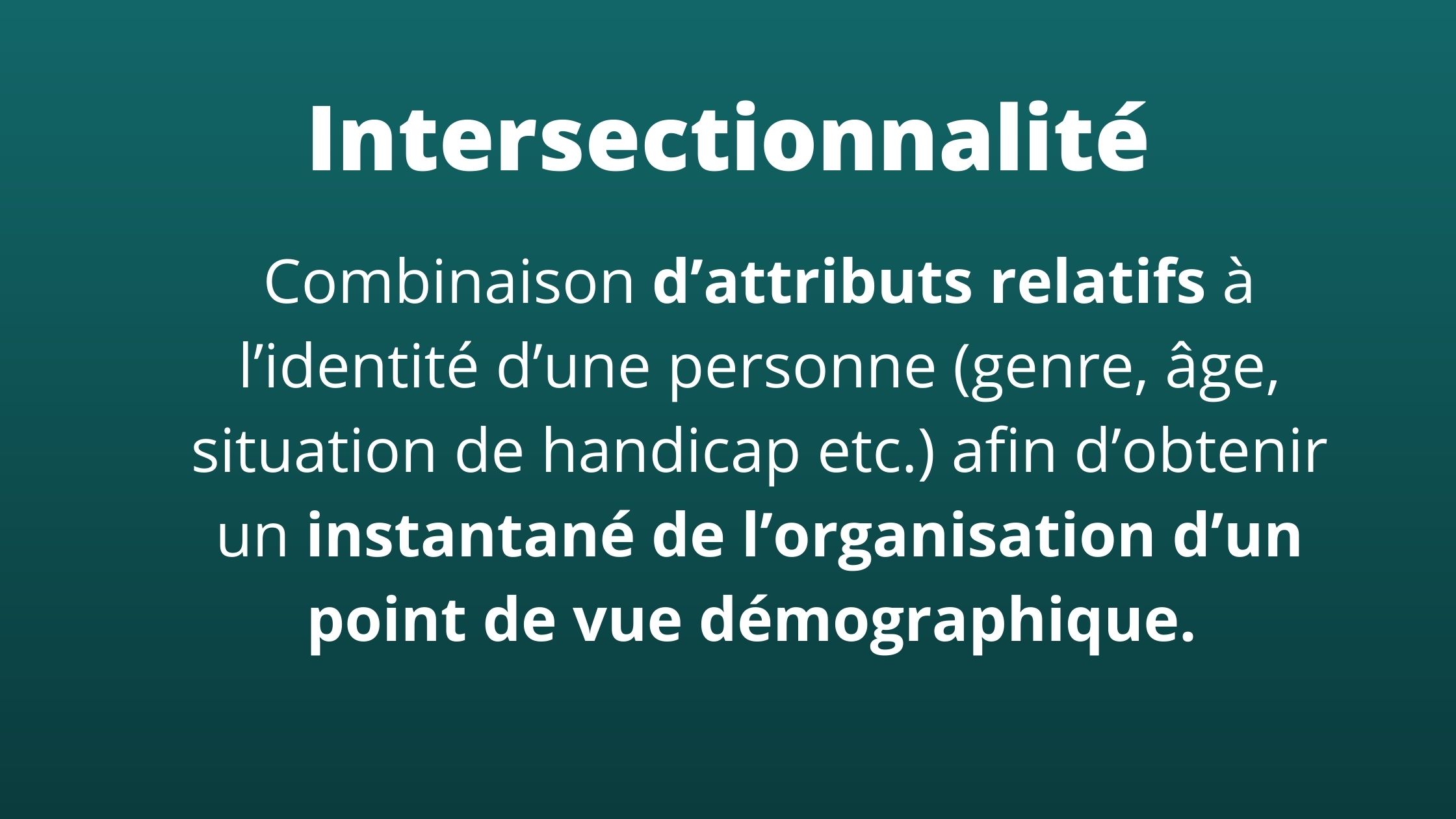 Intersectionnalité