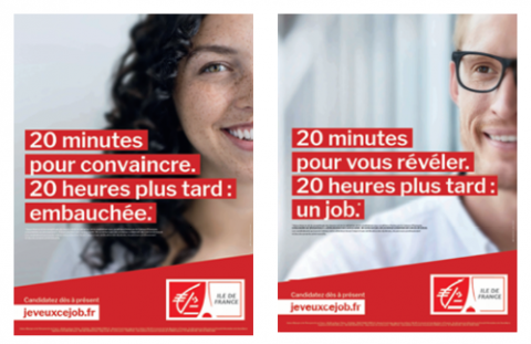 Top Com d’Or pour sa campagne de recrutement « 20 minutes pour convaincre »