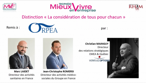  trophée - Mieux vivre en entreprise