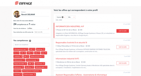  CV Catcher - groupe Eiffage