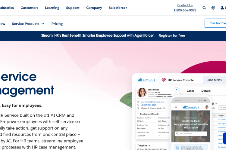 Salesforce lance Agentforce for HR Service, des agents IA au service des équipes RH et des collaborateurs